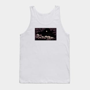 Moonlit Cherry Blossom 3 Tank Top